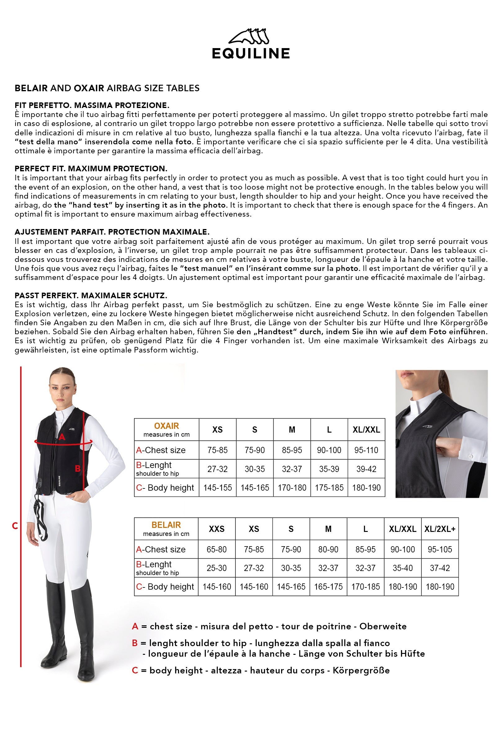 Equiline Unisex Air Vest Navy