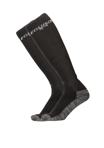 Equisoc Elite Adult Ladies Black/Black 4-7