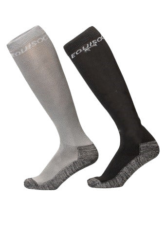 Equisoc Elite Adult Ladies Black/Grey 4-7