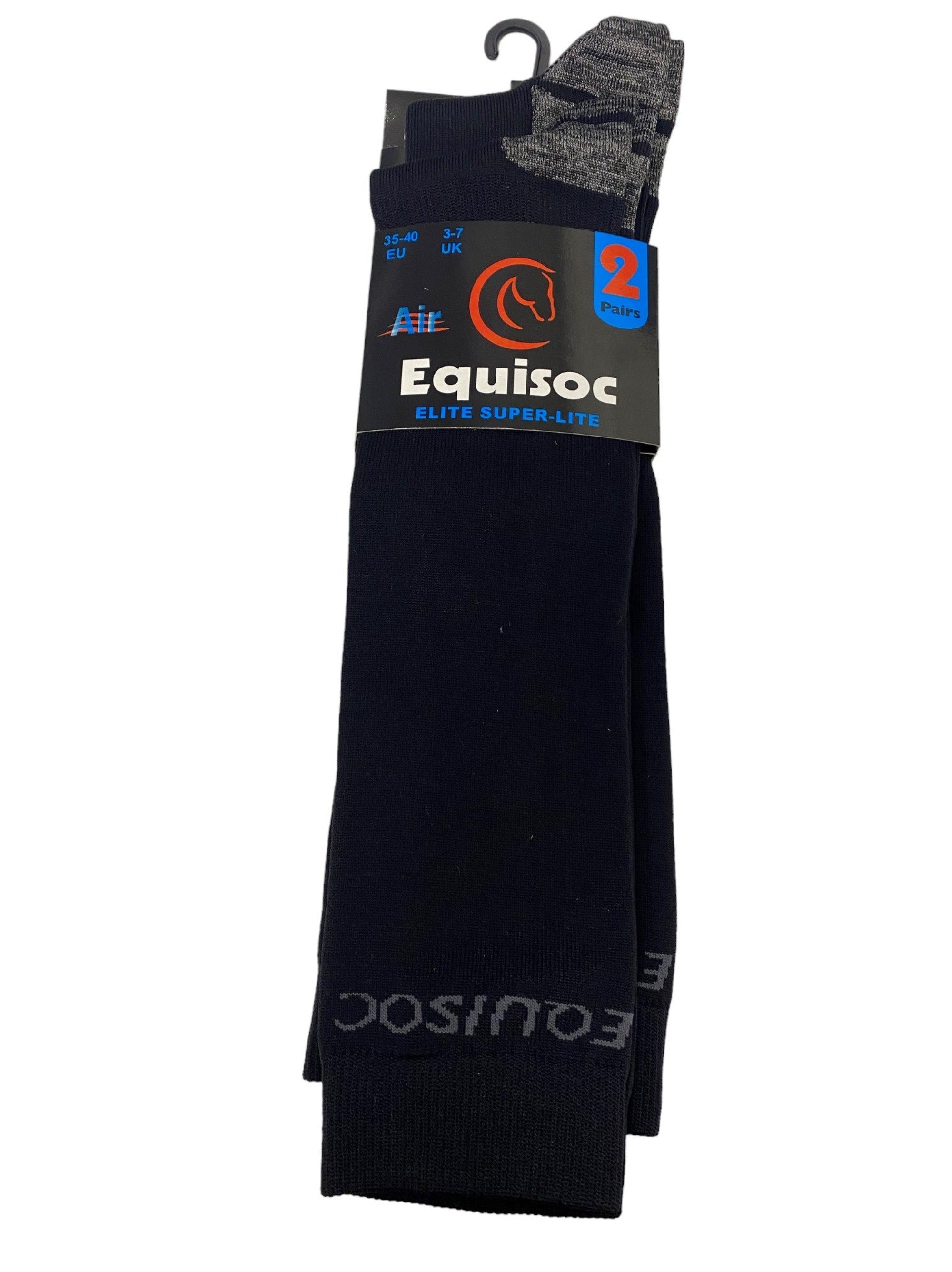 Equisoc Elite Adult Ladies Black/Black 4-7